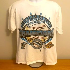 Florida Marlins 1997 World Series championship t shirt size Large